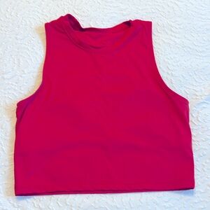 High neck- tank top sports bra- size medium